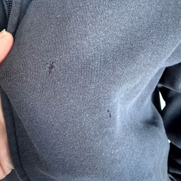 Y2K Fox Racing Embroidered Distressed Hoodie Black Size M - Picture 7 of 11